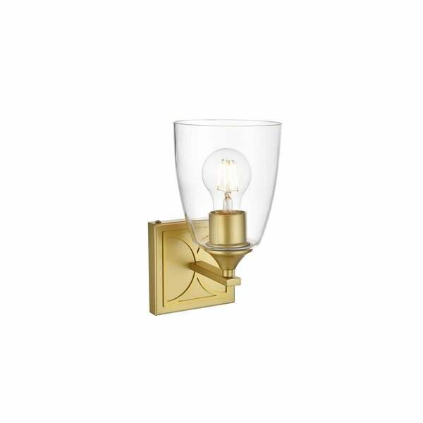 Cling 110 V E26 One Light Vanity Wall Lamp, Brass CL2952358